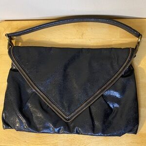 Matt & Nat Elegant Black Envelope Clutch Bag